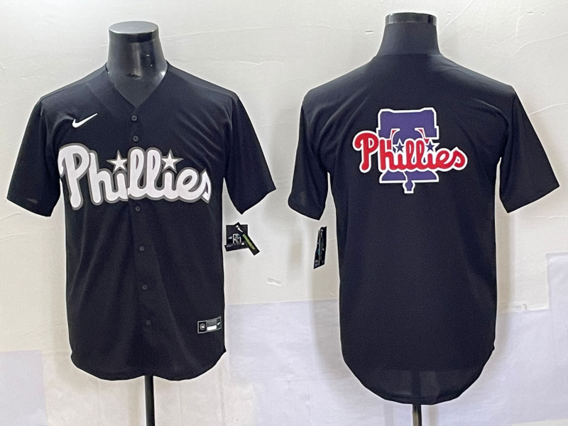 Men Philadelphia Phillies blank Black Seventh generation Joint Name Nike MLB 2025 Jersey style 2